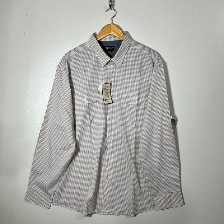 HAGGAR DOUBLE POCKETS PERFORMANCE SHIRT BRAND NEW