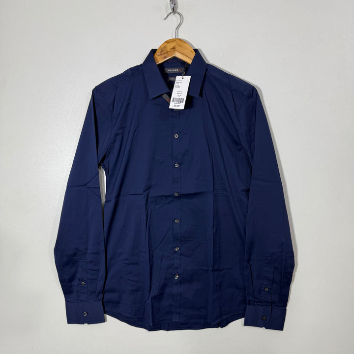 DEVRED EXTRA SLIM FIT PERFORMANCE SHIRT BRAND NEW WITH STRETCH BLUE COLOUR