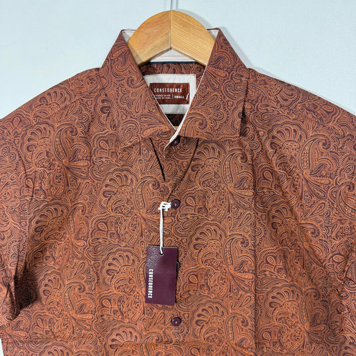 CONSEQUENCE HALF SLEEVES COTTON SHIRT BRAND NEW
