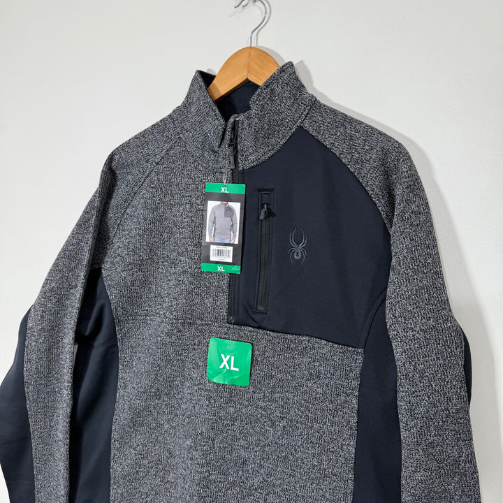SPYDER KNITWEAR HALF ZIP PULLOVER BRAND NEW INNER FLEECE