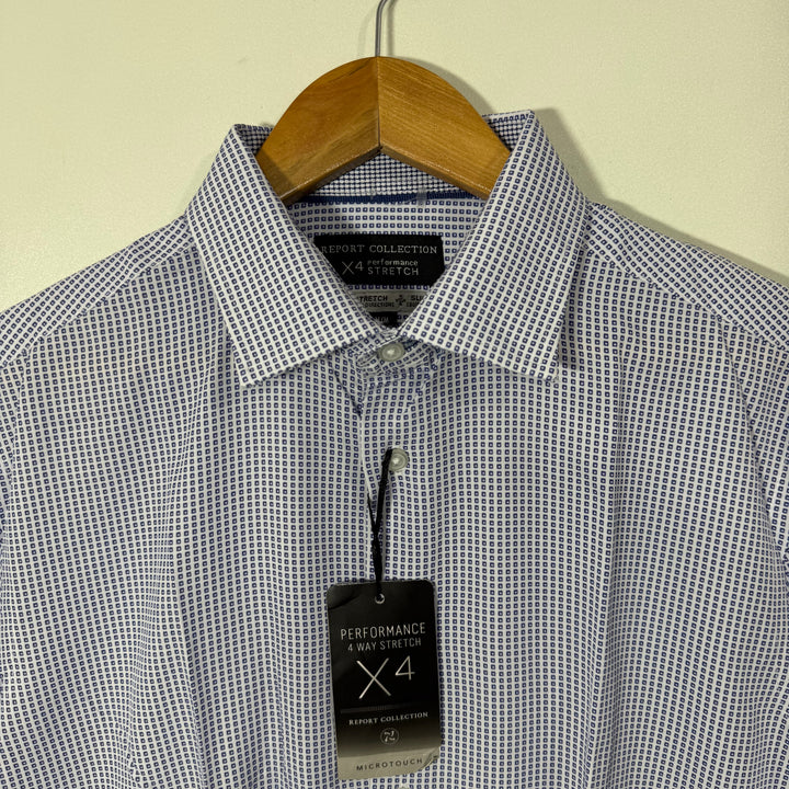REPORT COLLECTION SLIM FIT PERFORMANCE SHIRT BRAND NEW 4 WAY STRETCH
