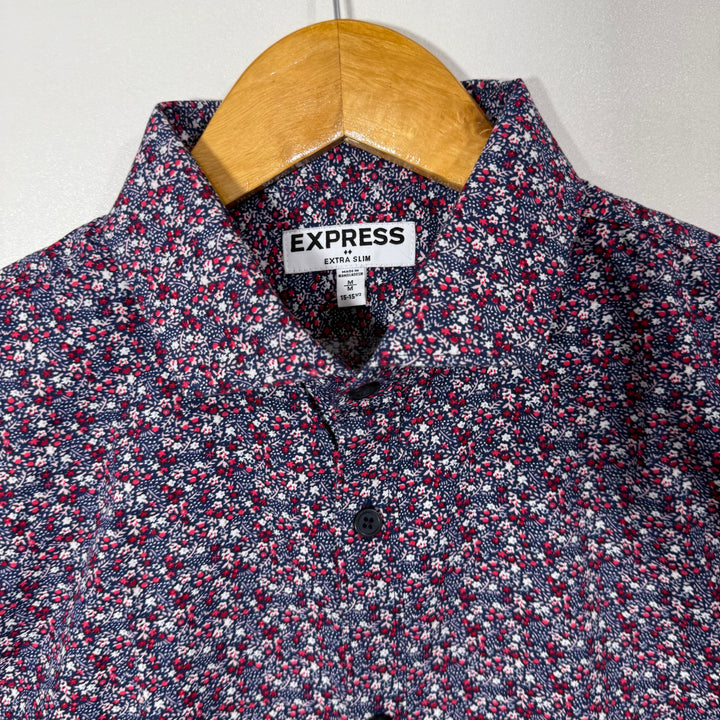 APT.9 SLIM FIT PRINTED COTTON SHIRT