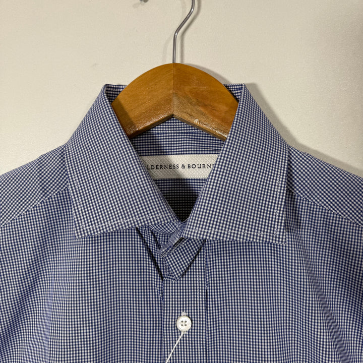 HOLDERNESS & BOURNE SEMI FORMAL COTTON CHECKERED SHIRT BRAND NEW WITH STRETCH