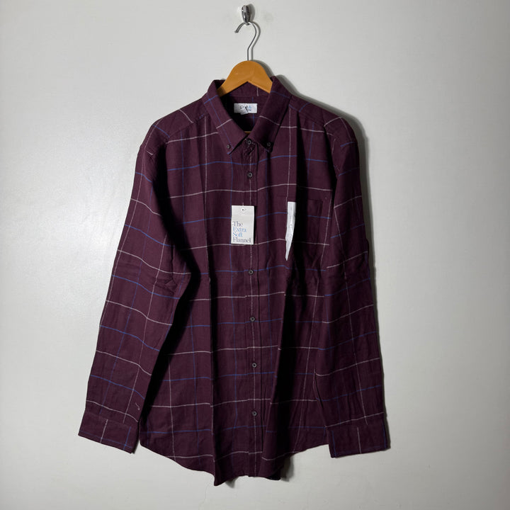 CROFT & BARROW BUTTON DOWN FLANNEL COTTON SHIRT BRAND NEW