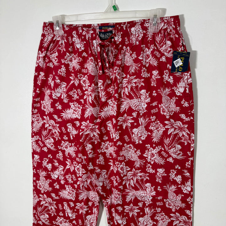 RALPH LAUREN POLO PRINTED COTTON LOUNGEWEAR TROUSER BRAND NEW