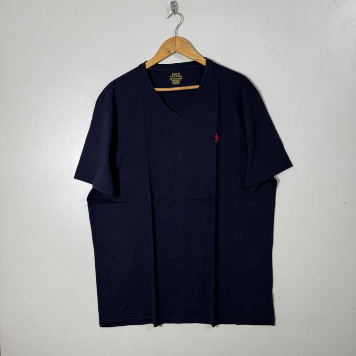 RALPH LAUREN POLO V NECK COTTON TSHIRT