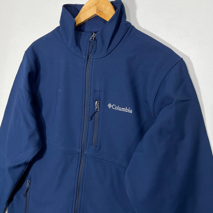 COLUMBIA SOFT SHELL WINDBREAKER JACKET INNER FLEECE