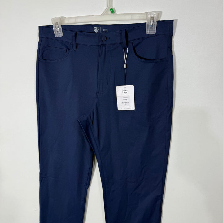GRAHAM LUXE SLIM FIT PERFORMANCE PANT BRAND NEW WITH STRETCH BLUE COLOUR
