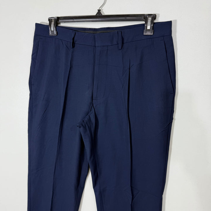 J M HAGGAR SLIM FIT PERFORMANCE DRESS PANT BLUE COLOUR WITH STRETCH