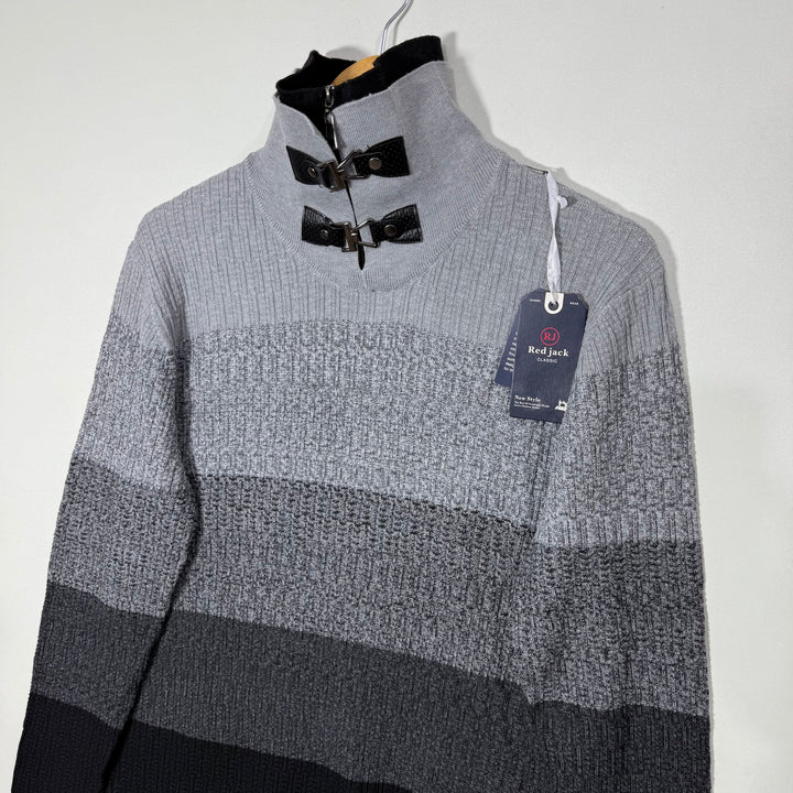 RED JACK HALF ZIP KNITED SWEATER BRAND NEW