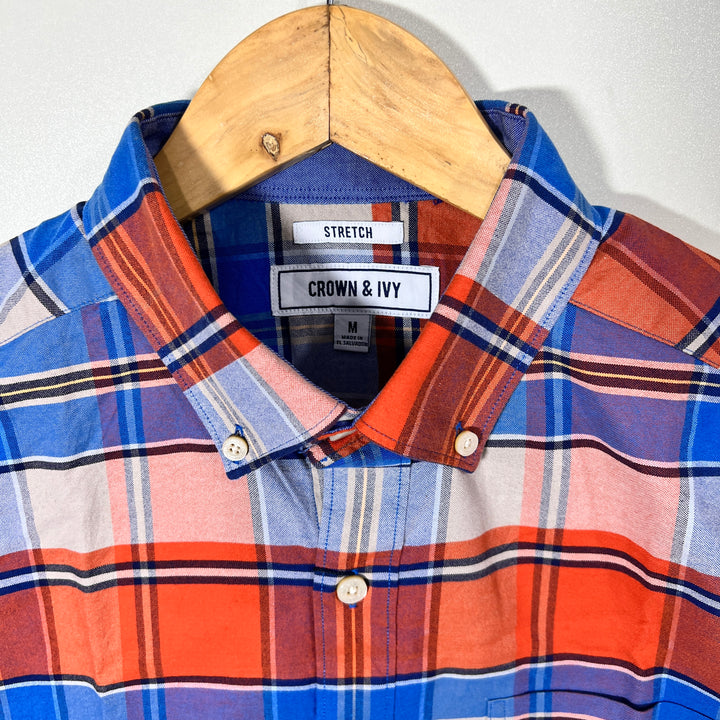 CROWN & IVY BUTTON DOWN SHIRT BRAND NEW WITH STRETCH