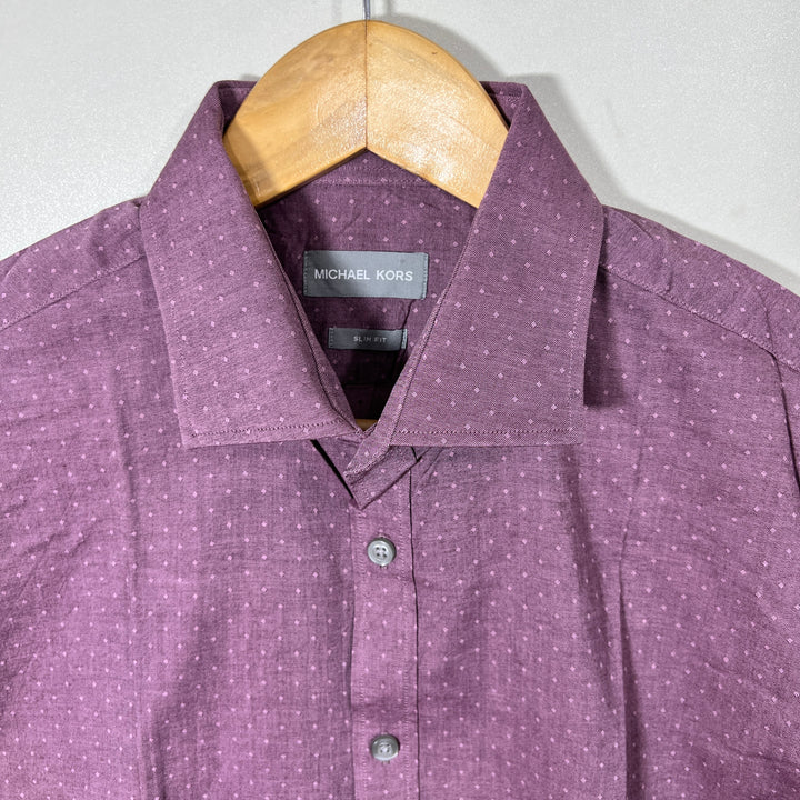 MICHAEL KORS SLIM FIT SEMI FIRMAL SHIRT