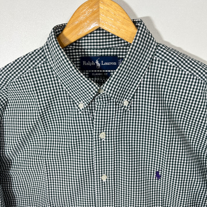 RALPH LAUREN POLO BUTTON DOWN CHECKERED SHIRT