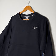 REEBOK SWEATSHIRT BRAND NEW INNER FLEECE BLACK COLOUR