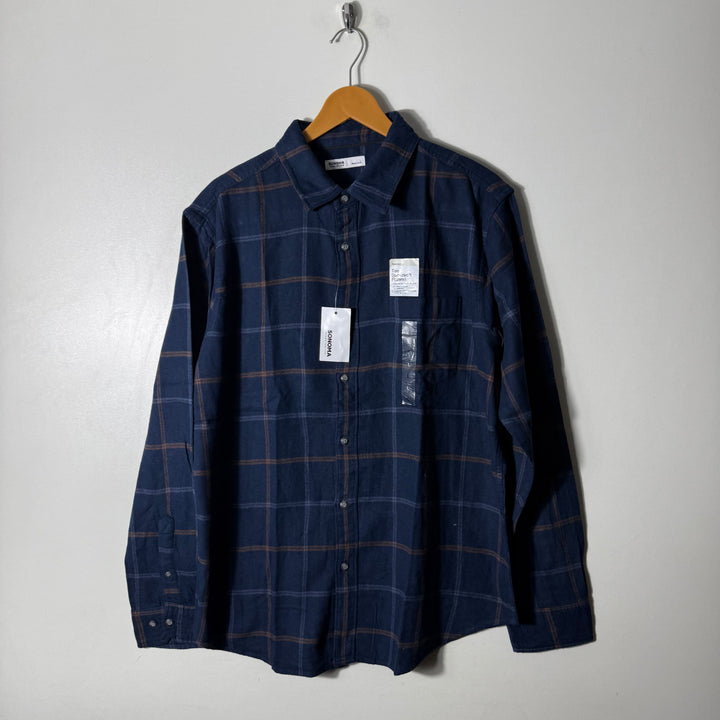 SONOMA FLANNEL COTTON SHIRT BRAND NEW BLUE COLOUR