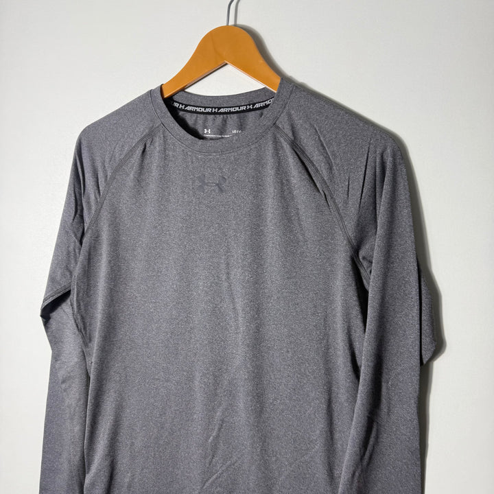 UNDER ARMOUR HEATGEAR LONG SLEEVES COMPRESSION TSHIRT GREY COLOUR