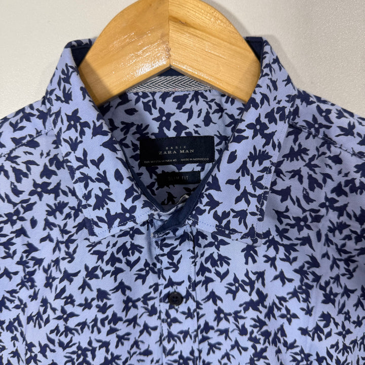ZARA SLIM FIT CASUAL COTTON SHIRT