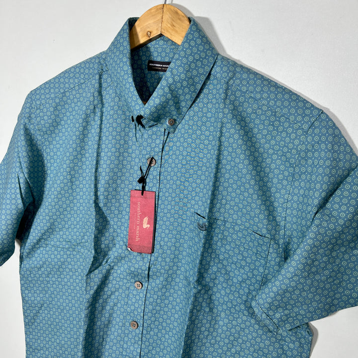 SOUTHERN MARSH BUTTON DOWN HALF SLEEVES LINNEN CITTON SHIRT BRAND NEW