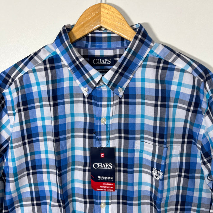 CHAPS BUTTON DOWN CASUAL COTTON SHIRT BRAND NEW