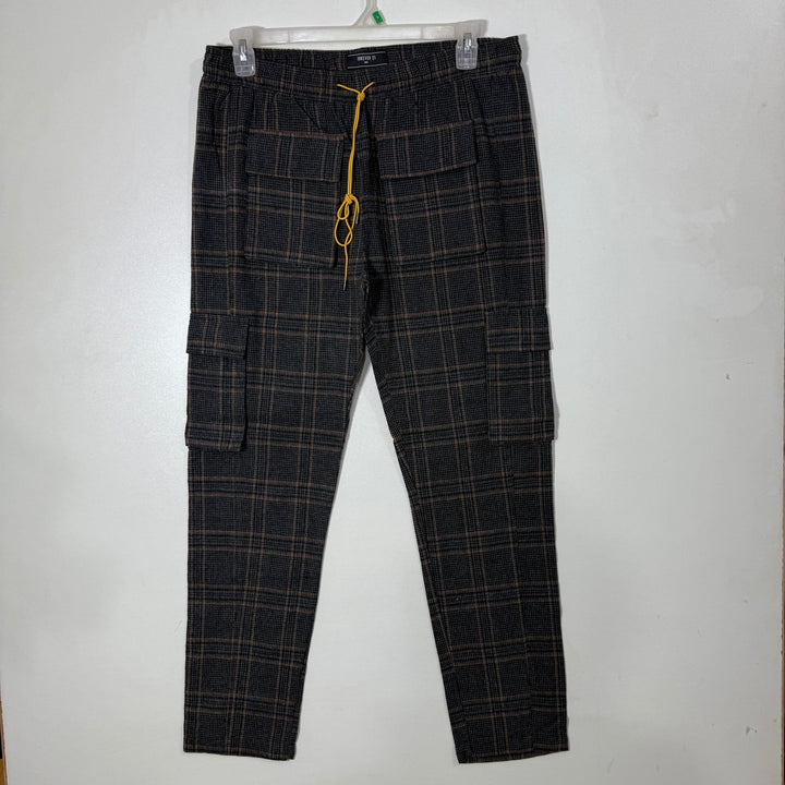 FOREVER 21 CARGO CHECKERED JOGGER TROUSER