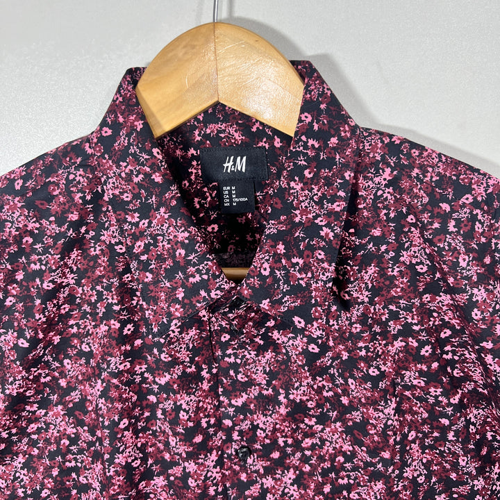 H&M PRINTED SHIRT WITH STRETCH