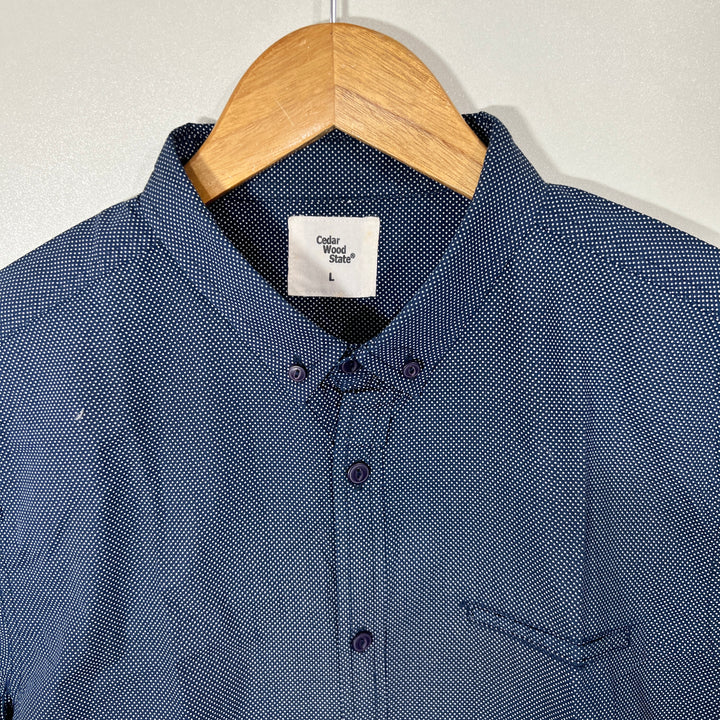 CEDAR WOOD STATE BUTTON DOWN HALF SLEEVES SHIRT