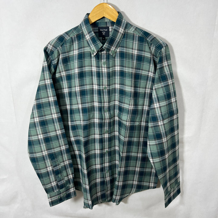 JAMES PRINGLE BUTTON DOWN FLANNEL COTTON SHIRT