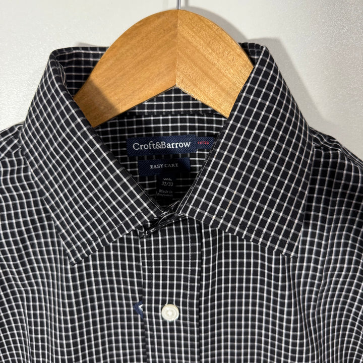 CROFT & BARROW COTTON CHECKERED SHIRT BRAND NEW