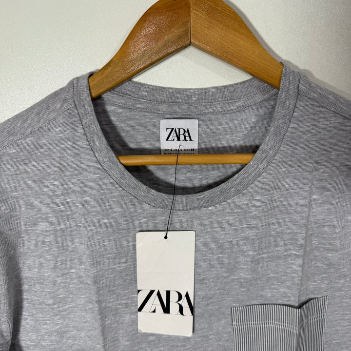 ZARA COTTON TSHIRT BRAND NEW GREY COLOUR