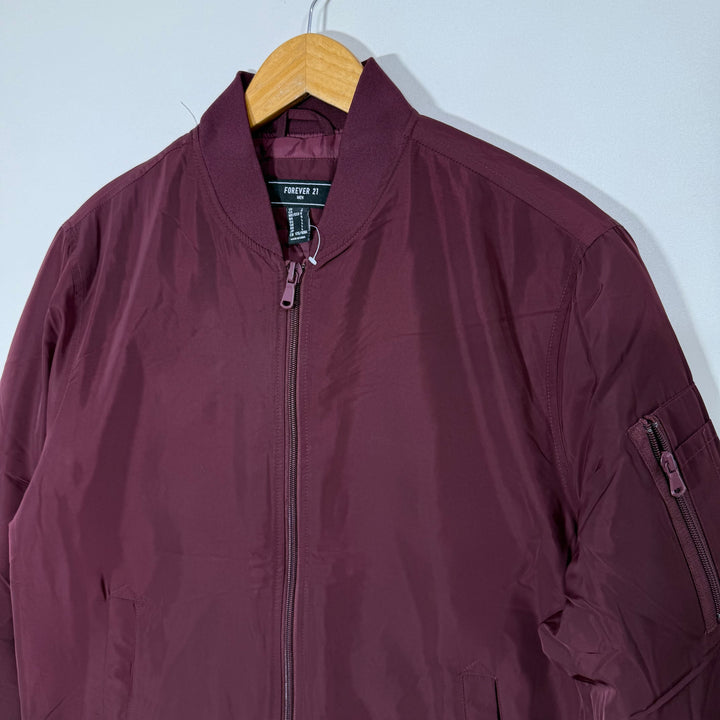 FOREVER 21 BEN COLLAR BOMBER JACKET