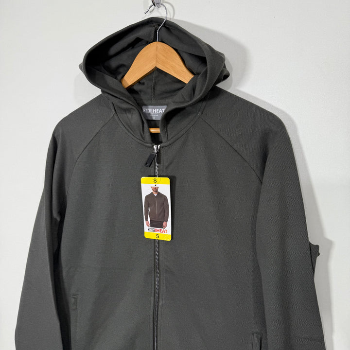 32 HEAT KNITED SPORT JACKET BRAND NEW WITH HOOD GREEN COLOUR