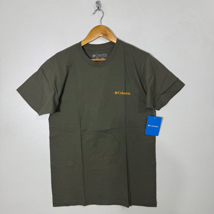 COLUMBIA COTTON TSHIRT BRAND NEW GREEN COLOUR