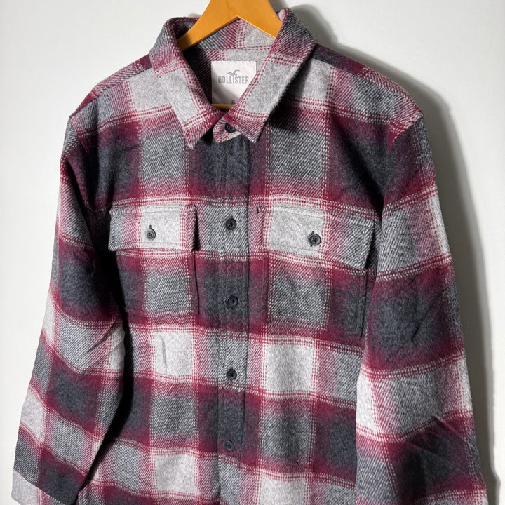 HOLLISTER CO CRUISER PLAID WOOL JACKET BRAND NEW