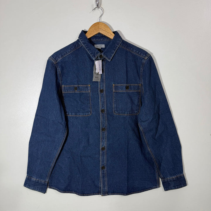 GEORGE DOUBLE POCKETS DENIM SHIRT BRAND NEW WITH STRETCH
