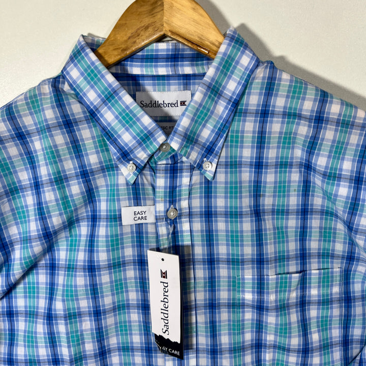 SADDLEBRED BUTTON DOWN CASUAL COTTON SHIRT BRAND NEW