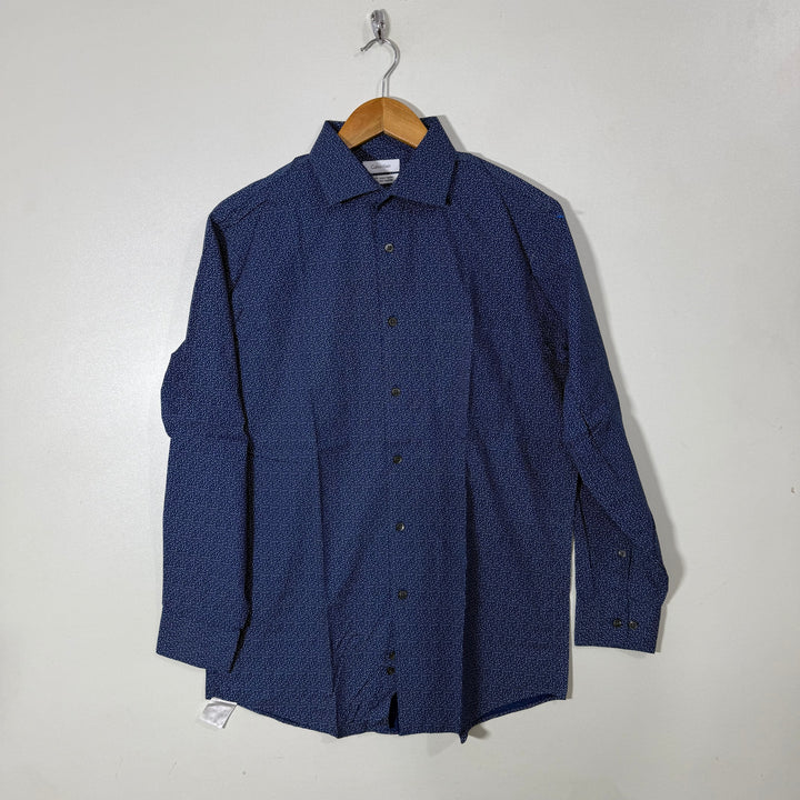 CALVIN KLEIN REGULAR FIT PRINTED COTTON SHIRT
