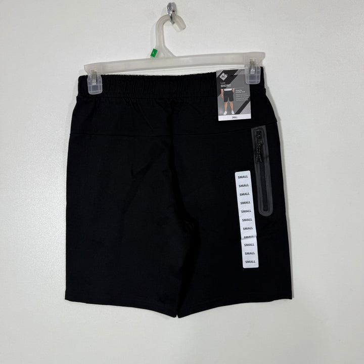 MEMBERS MARK PREMIUM STRETCH FABRIC FOR COMFORT SIDE ZIP POCKETS ACTIVE TECH SHORT BRAND NEW BLACK COLOUR
