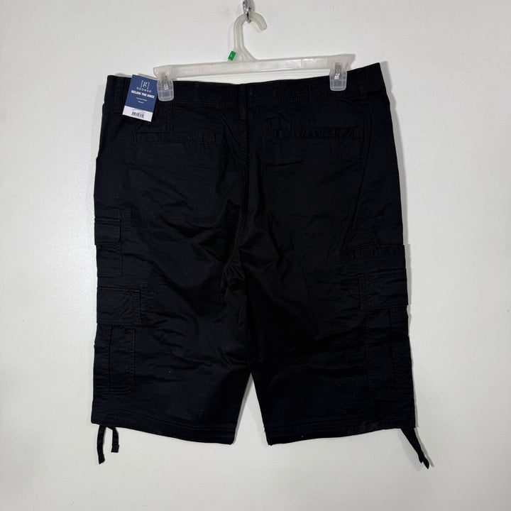GEORGE LONG LENGHT CARGO COTTON SHORT BRAND NEW BLACK COLOUR WITH STRETCH