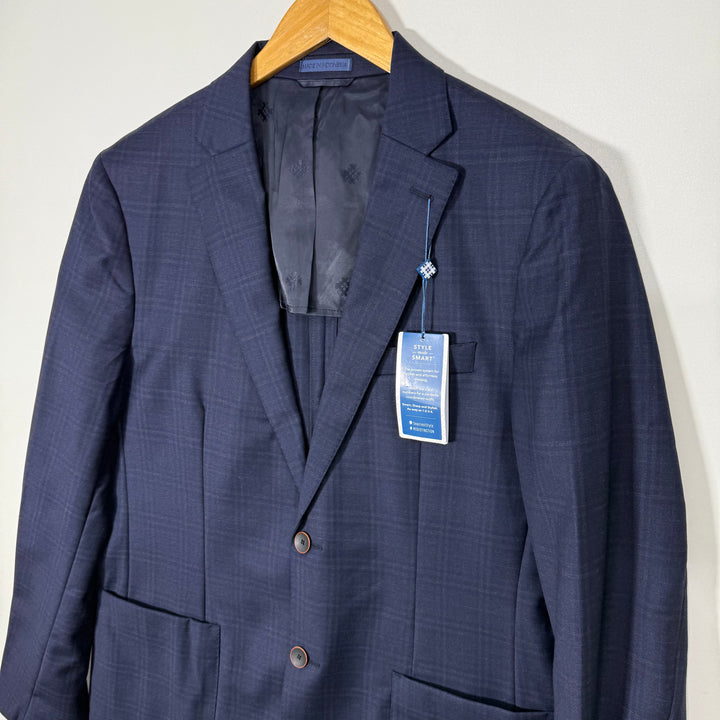 RYAN SEACREST MODERN FIT WOOL CHECKERED BLAZER BRAND NEW