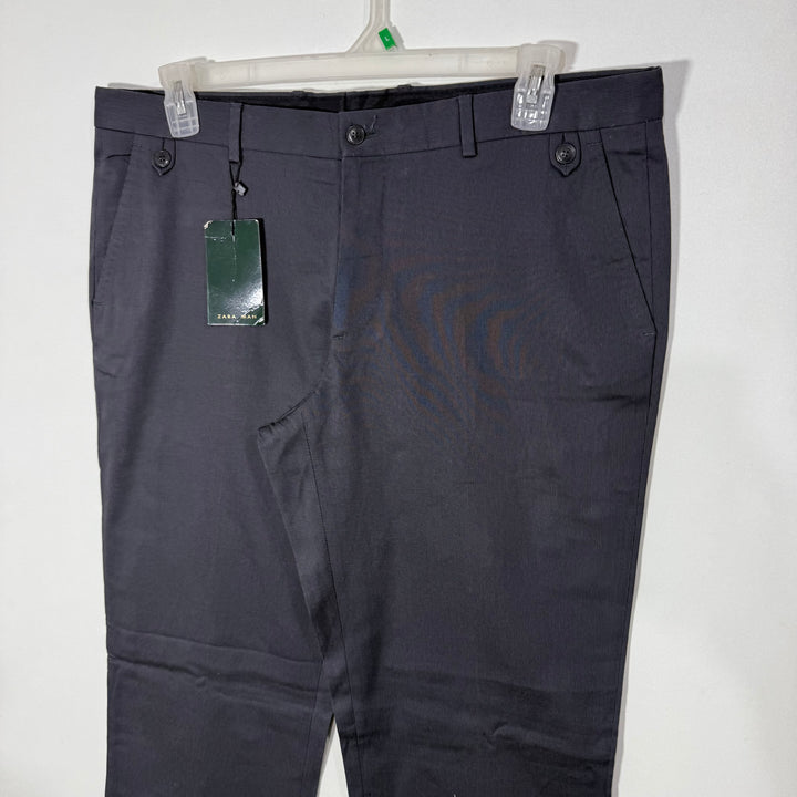 ZARA VINTAGE STRAIGHT FIT COTTON CHINO PANT BRAND NEW GREY COLOUR