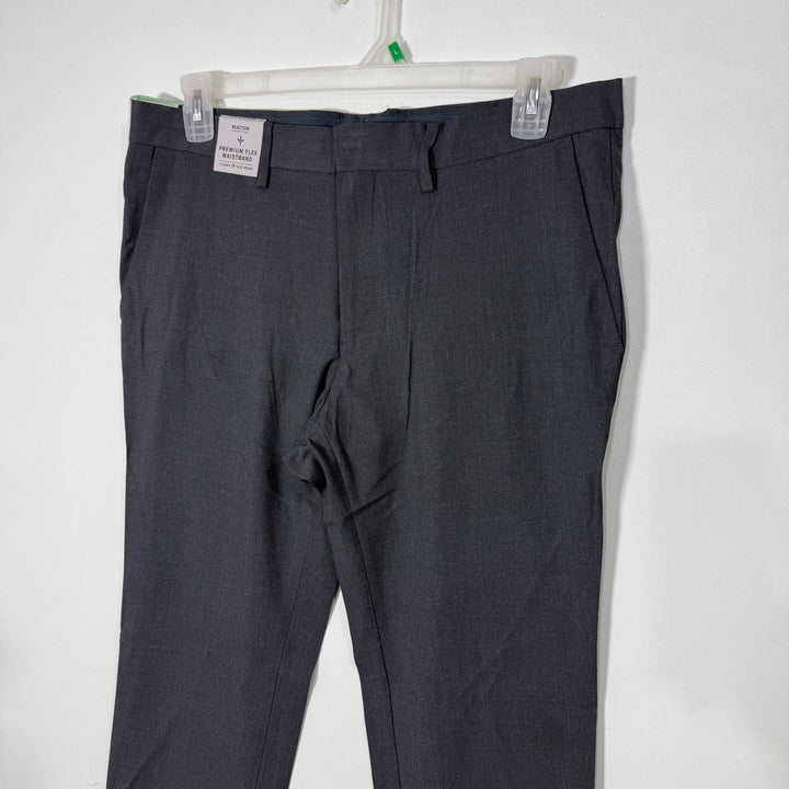KENNETH COLE SKINNY FIT PREMIUM FLEX WAISTBAND 4 WAY STRETCH DRESS PANT BRAND NEW WITH STRETCH GREY COLOUR