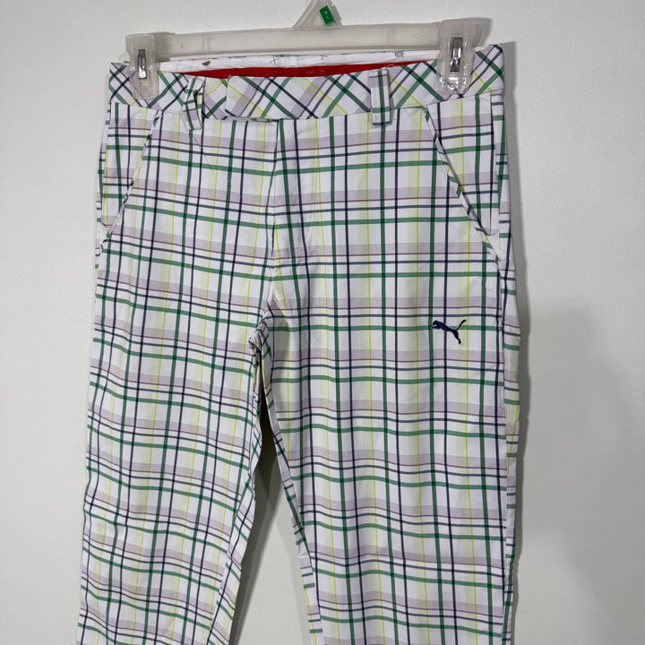 PUMA PERFORMANCE CHECKERED  PANT WITH STRETCH