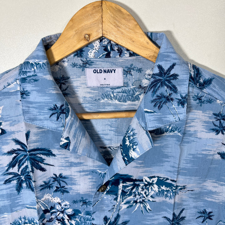 OLD NAVY SAFARI COLLAR HALF SLEEVES HAWAI SHIRT