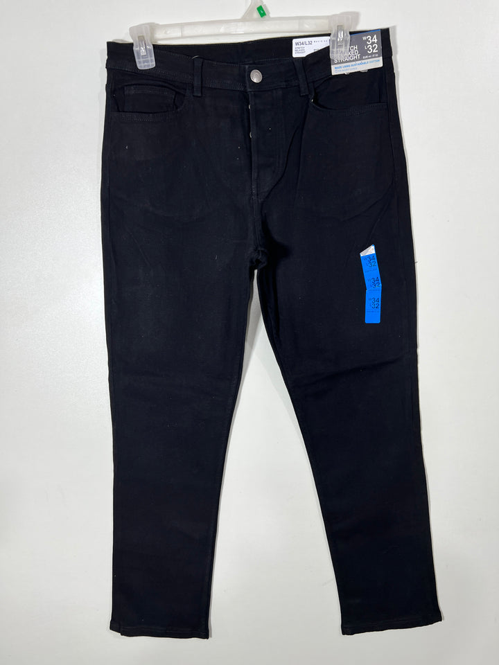 DENIM &CO STRAIGHT FIT DENIM PANT BRAND NEW WITH STRETCH BLACK COLOUR