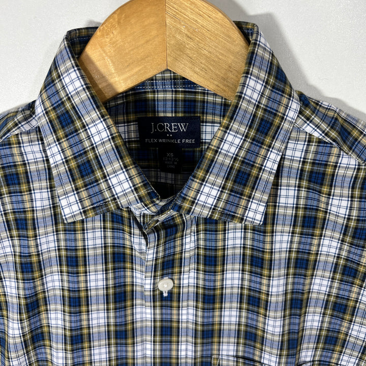 J CREW THOMPSON FLEX WRINKLE FREE CHECKERED SHIRT