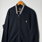 RALPH LAUREN POLO SWEAT BOMBER JACKET BLACK COLOUR