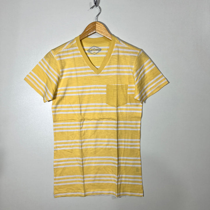 RED CAMEL V NECK COTTON TSHIRT