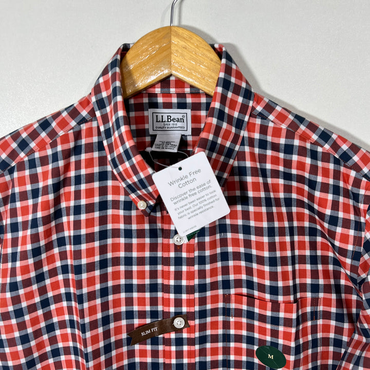 LL BEAN BUTTON DOWN CASUAL COTTON SHIRT BRAND NEW