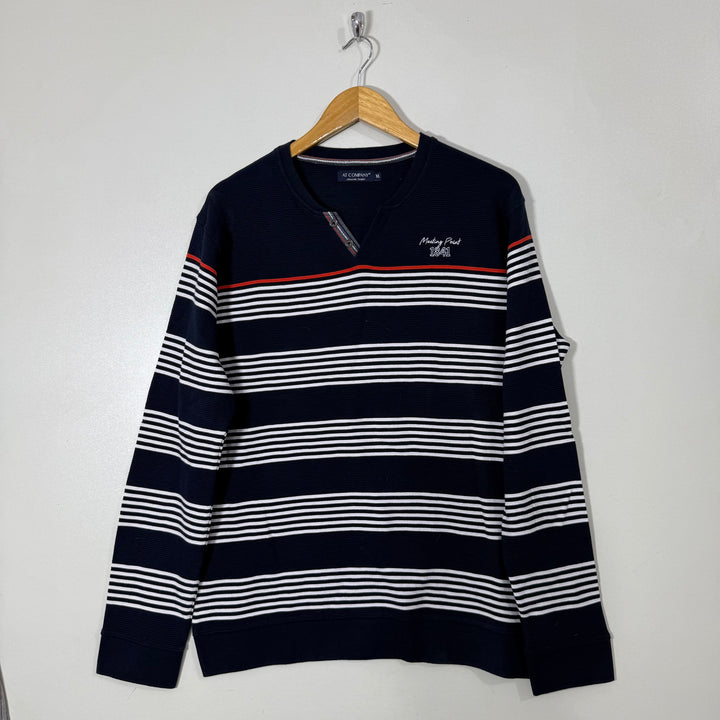 AT COMPANY V NECK COTTON SWEATER