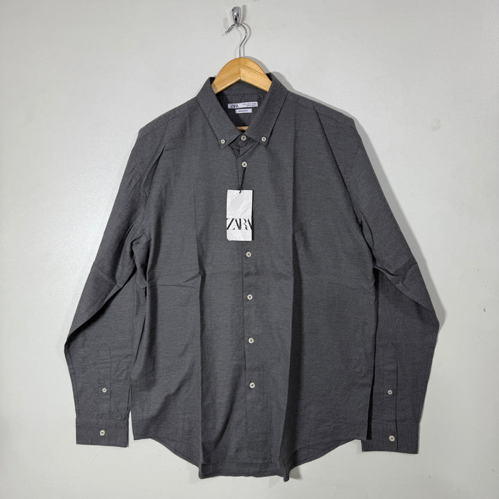 ZARA REGULAR FIT BUTTON DOWN COTTON SHIRT BRAND NEW